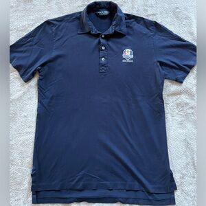 Vintage Polo Golf Ryder Cup 2012 Navy Polo Shirt (M)